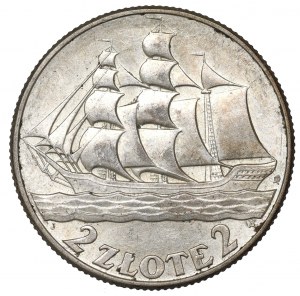 II Republic of Poland, 2 zlote 1936, Ship
