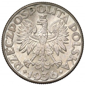 II Republic of Poland, 2 zlote 1936, Ship