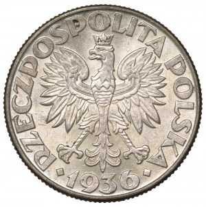 II Republic of Poland, 2 zlote 1936, Ship