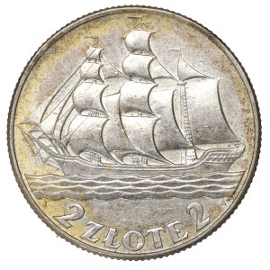 II Republic of Poland, 2 zlote 1936, Ship