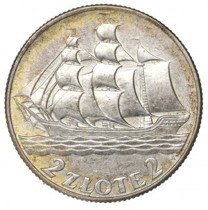 II Republic of Poland, 2 zlote 1936, Ship