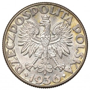 II Republic of Poland, 2 zlote 1936, Ship