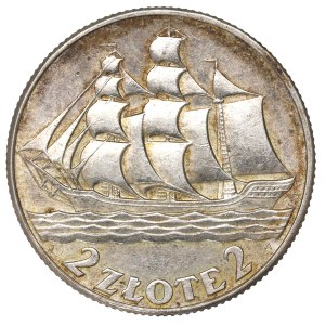 II Republic of Poland, 2 zlote 1936, Ship