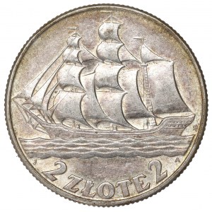 II Republic of Poland, 2 zlote 1936, Ship