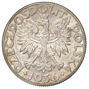 II Republic of Poland, 2 zlote 1936, Ship