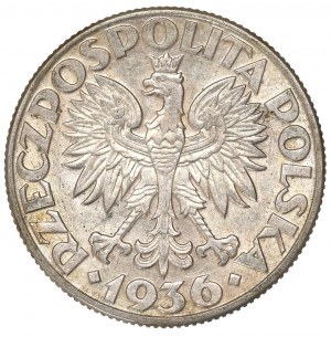 II Republic of Poland, 2 zlote 1936, Ship