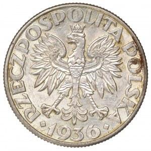 II Republic of Poland, 2 zlote 1936, Ship