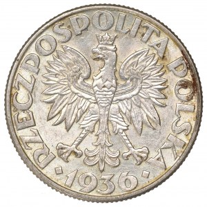 II Republic of Poland, 2 zlote 1936, Ship