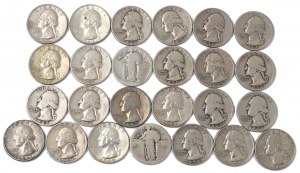 USA, Lot 1/4 dollar