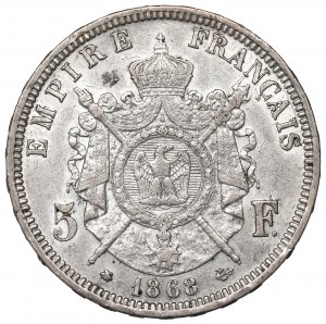France, 5 francs 1868
