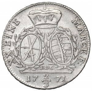 Germany, Saxony, 2/3 thaler 1771