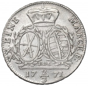 Germany, Saxony, 2/3 thaler 1771