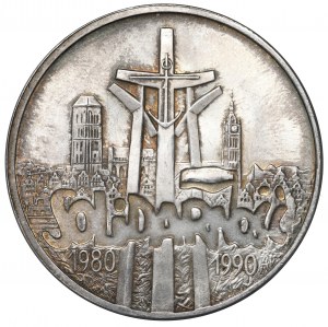 Third Republic, 100,000 zloty 1990 Solidarity Type A