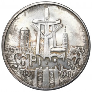 Third Republic, 100,000 zloty 1990 Solidarity Type A