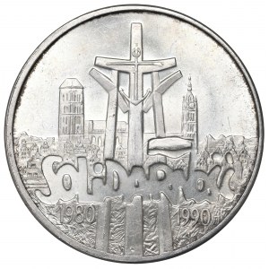 Third Republic, 100,000 zloty 1990 Solidarity Type A
