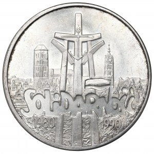 Third Republic, 100,000 zloty 1990 Solidarity Type A
