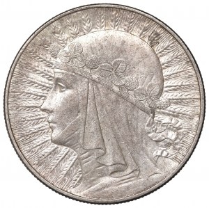 II Republic of Poland, 10 zlotych 1932, Women's Head, London