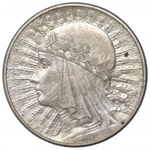 II Republic of Poland, 10 zlotych 1932, Women's Head, London