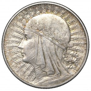 II RP, 10 Zloty 1932 BZM Kopf einer Frau