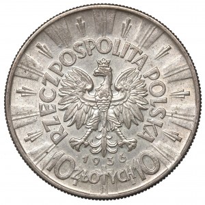 II Republic of Poland, 10 zloty 1936 Pilsudski