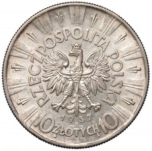II Republic of Poland, 10 zloty 1937 Pilsudski