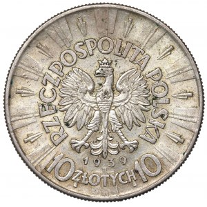 II Republic of Poland, 10 zloty 1939 Pilsudski