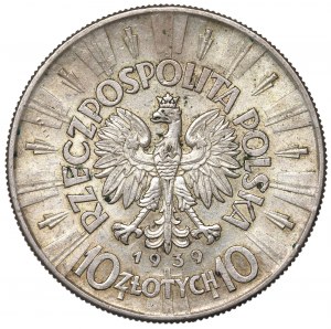 II Republic of Poland, 10 zloty 1939 Pilsudski