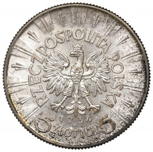 II Republic of Poland, 5 zloty 1934 Pilsudski