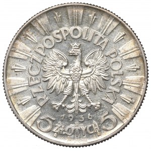 II Republic of Poland, 5 zloty 1936 Pilsudski