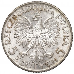 II Republic of Poland, 5 zloty 1933 Polonia
