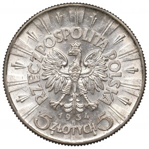 II RP, 5 zlotých 1934 Piłsudski