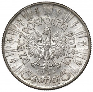 II Republic of Poland, 5 zloty 1935 Pilsudski