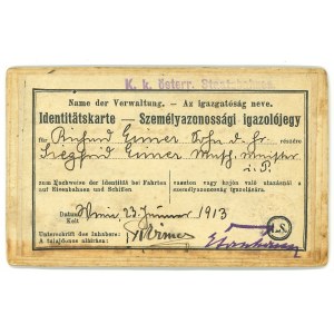 Polska/Austria, Bilet miesięczny 1913