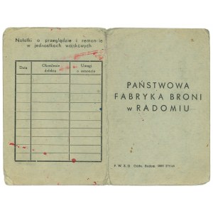 PRL, Metryka broni - pistolet TT