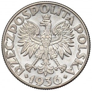 II Republic of Poland, 2 zlote 1936, Ship