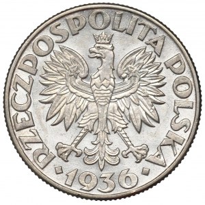 II Republic of Poland, 2 zlote 1936, Ship