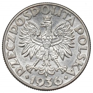 II Republic of Poland, 2 zlote 1936, Ship