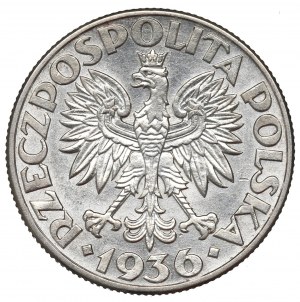 II Republic of Poland, 2 zlote 1936, Ship