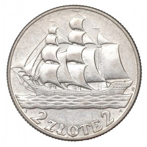 II Republic of Poland, 2 zlote 1936, Ship