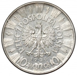 II Republic of Poland, 10 zloty 1936 Pilsudski