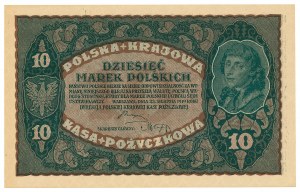 II RP, 10 Polish marks 1919 II Serja FK