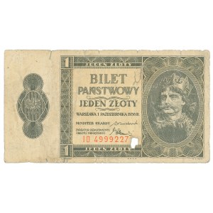 II RP, 1 złoty 1938 ID