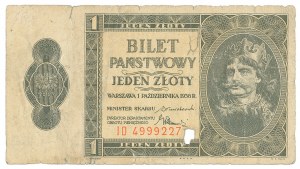 II RP, 1 zloty 1938 ID