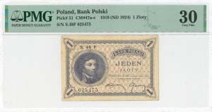 II Republic of Poland, 1 zloty 1919 - PMG 63