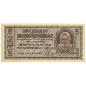 Ukraina, 5 karbowańców 1942
