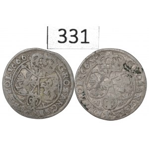 John II Casimir, Lot 6 groschen 1665-66, Bromberg