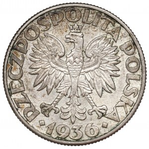 II Republic of Poland, 2 zlote 1936, Ship