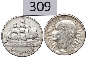 II RP, Set of 2 Gold 1933-36