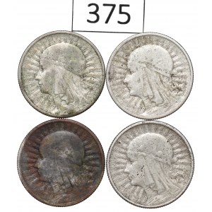 II RP, Set of 2 Gold 1932-33 Head of a Woman
