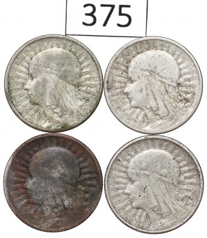 II RP, Set of 2 Gold 1932-33 Head of a Woman